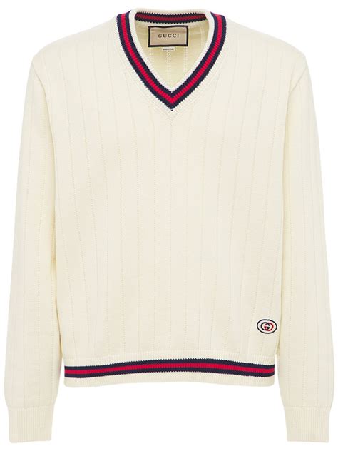 gucci v neck jumper